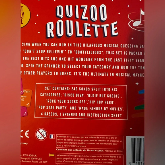 Quizoo Roulette The Musical Guessing Game - Picture 7 of 7